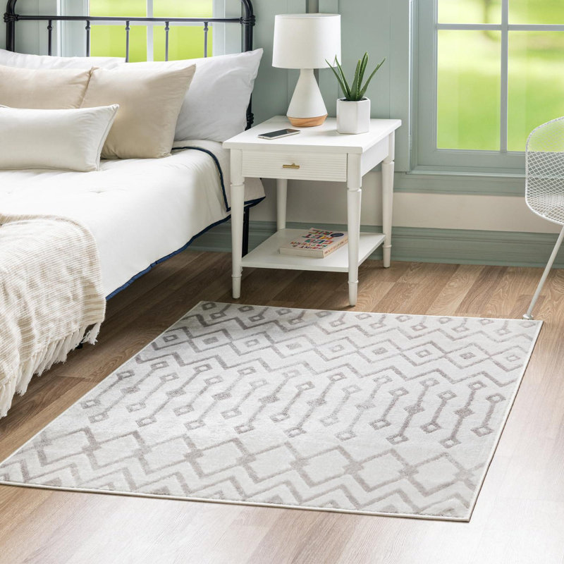 Junius Geometric Indoor Rug, Square 6'