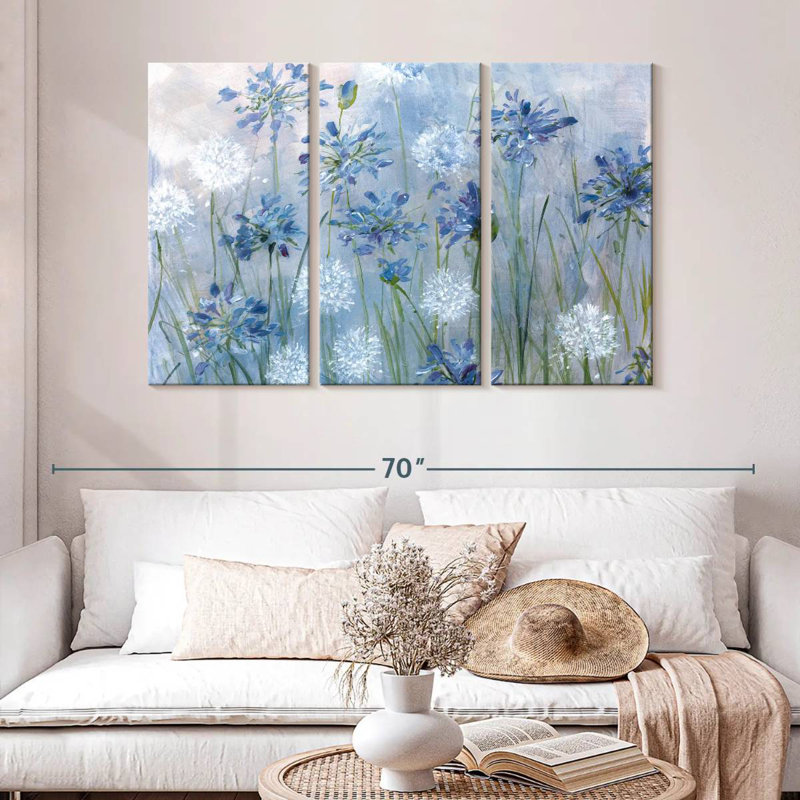 Harnek Dandelion And Agapanthus, 32" H x 50" W