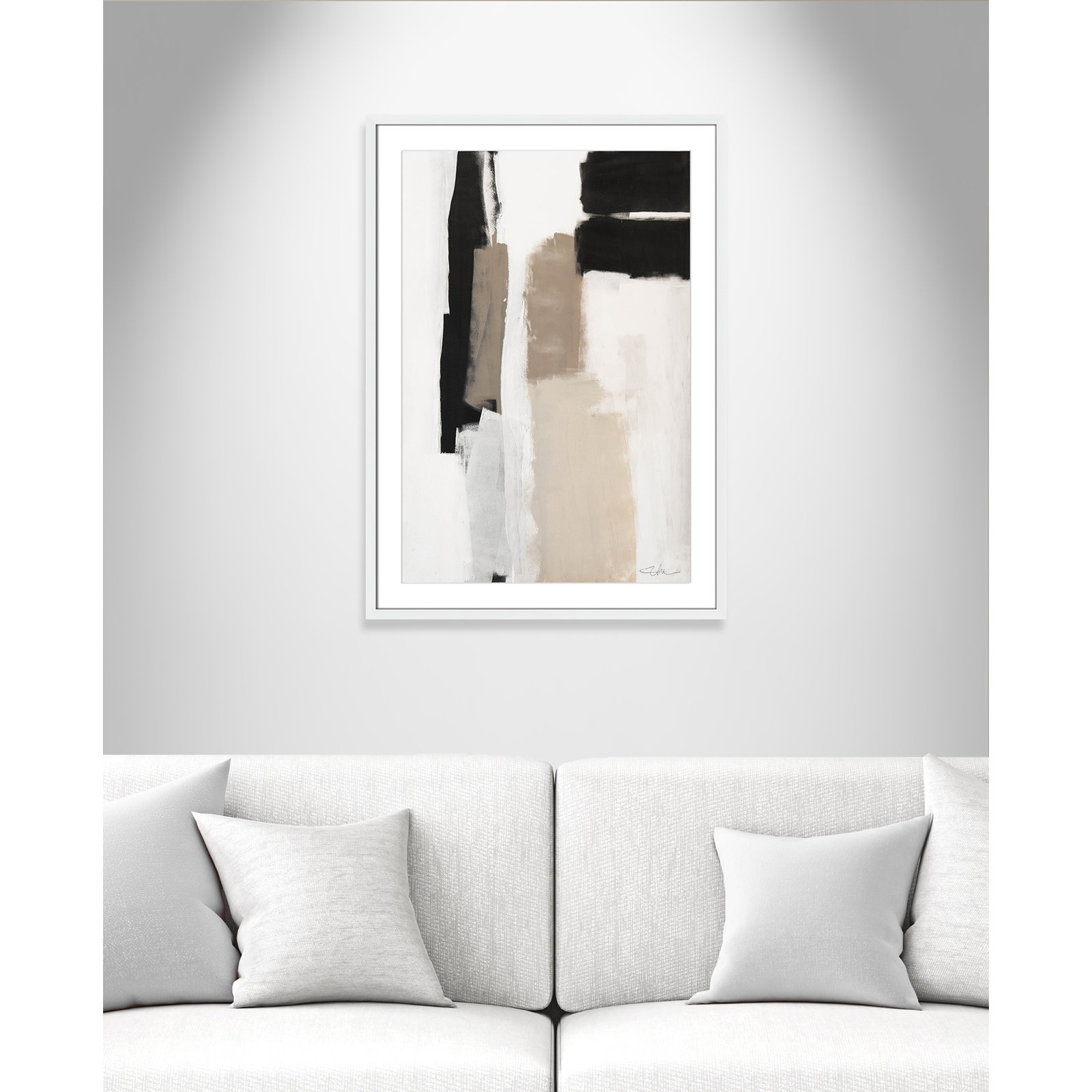 Giverny Earth Scapes II by  Print, Yes, White Single Picture Frame, 35.5" H x 25.5" W x 1.25" D