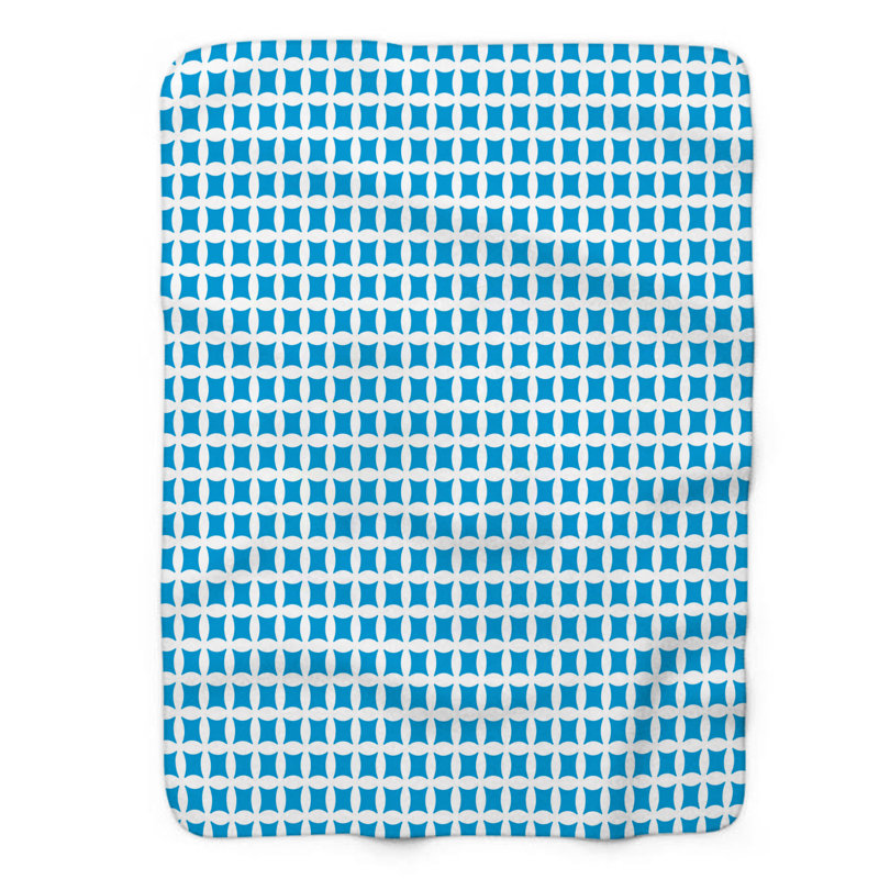 White Shapes - 1 pièce Sherpa Premium, Lit simple