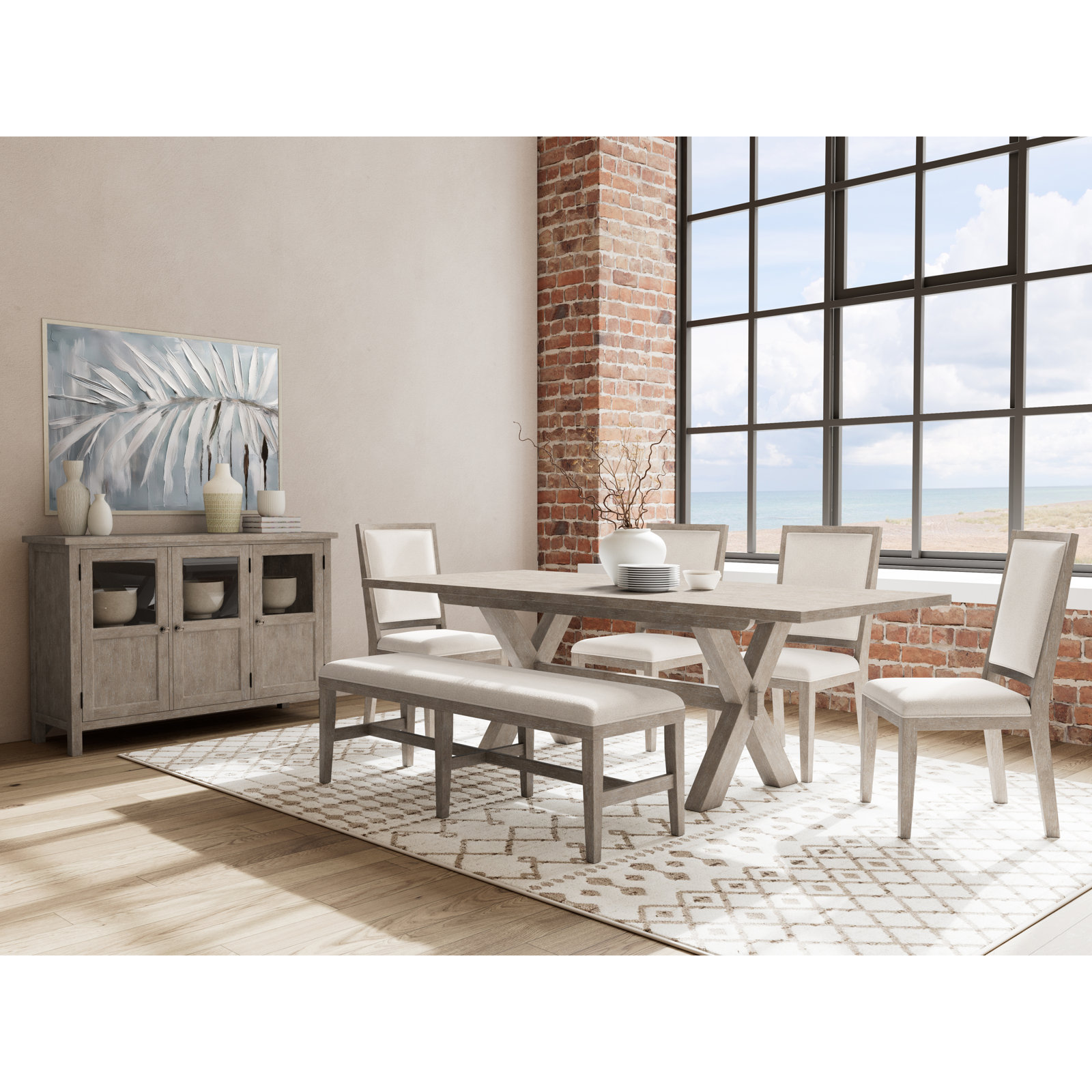 Walter 72" Oak Dining Table
