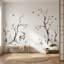 Adhésif mural cerf délavé Minimalist Landscape-1267947057-1267947058
