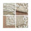 Tapis de bain en coton tufté à motifs floraux, multicolore, 152 x 61 cm, lavable à la machine, certifié OEKO-TEX®