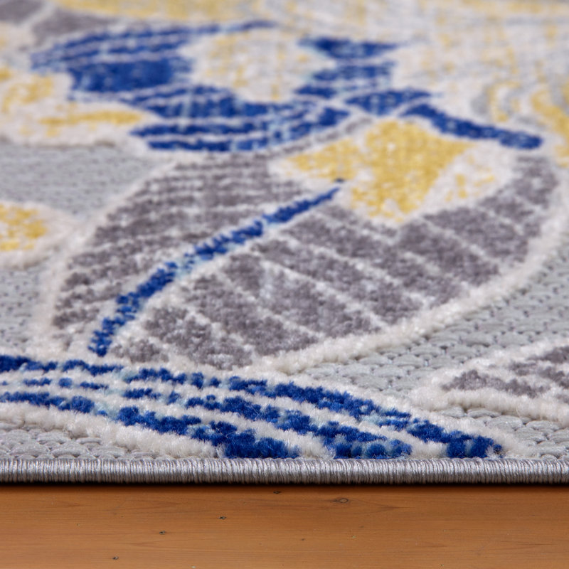 Song Floral Area Rug in Multicolor, Runner 2' x 8'