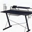 Bureau d'ordinateur avec tablette Sport TS-200, noir
