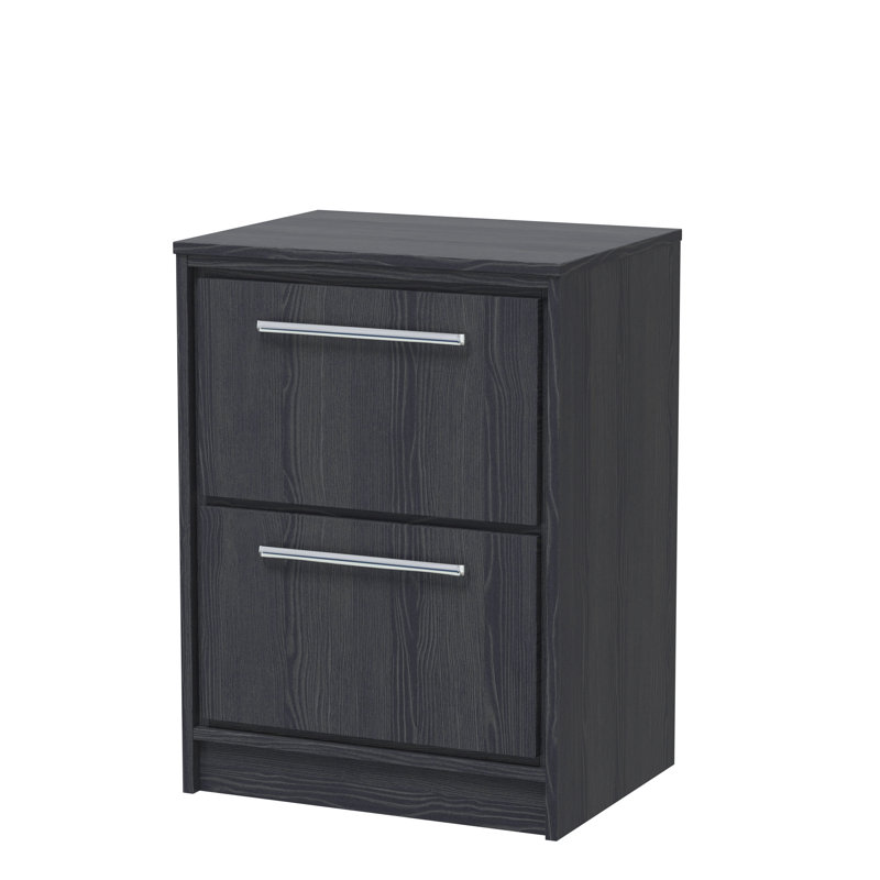 Tishay Bathroom Vanity, Graphite Grey Woodgrain, 60.5cm W