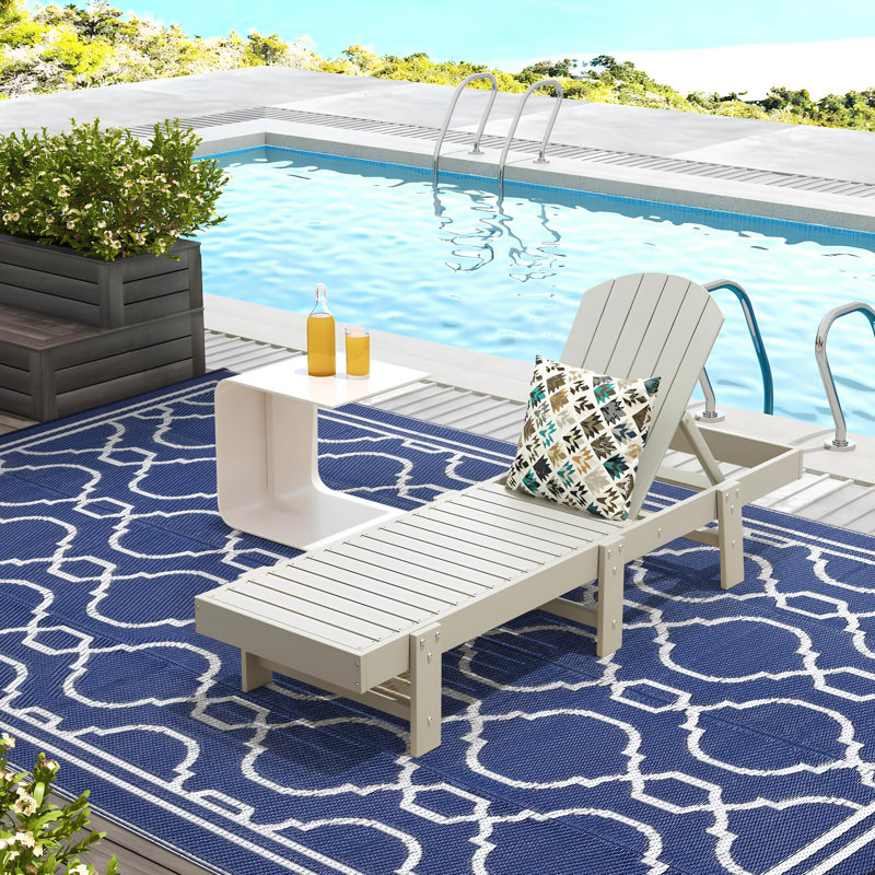 8x10 Outdoor Rug Waterproof for Patio, Foldable Reversible Plastic Straw Area Rug for Camping, RV, Balcony, Deck, Picnic, Beach, Blue & White