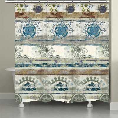 Rideau de douche antique Boho