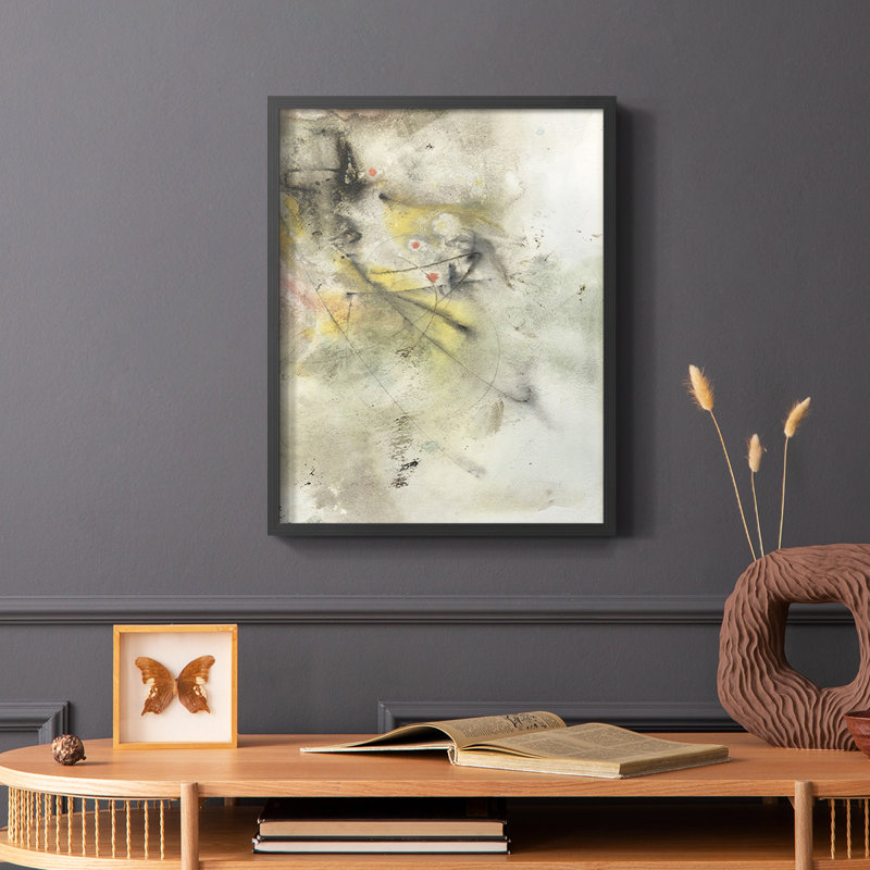«Soft Inspiration II», reproduction encadrée - bois massif, Cadre simple noir, H 28 po x l 22 po