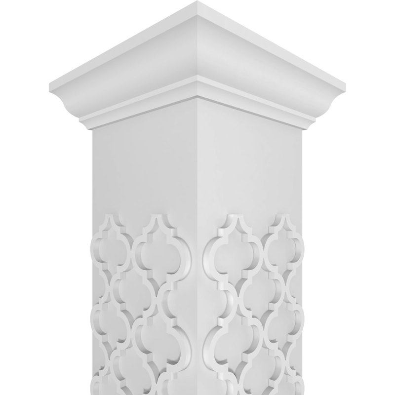 Colonne de charpente moyenne carrée non effilée Craftsman, H 120 po x l 9,62 po x P 9,62 po