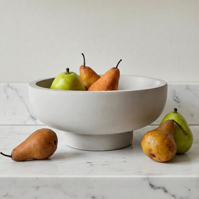 Bol à fruits en béton pour comptoir de cuisine - Grands bols décoratifs