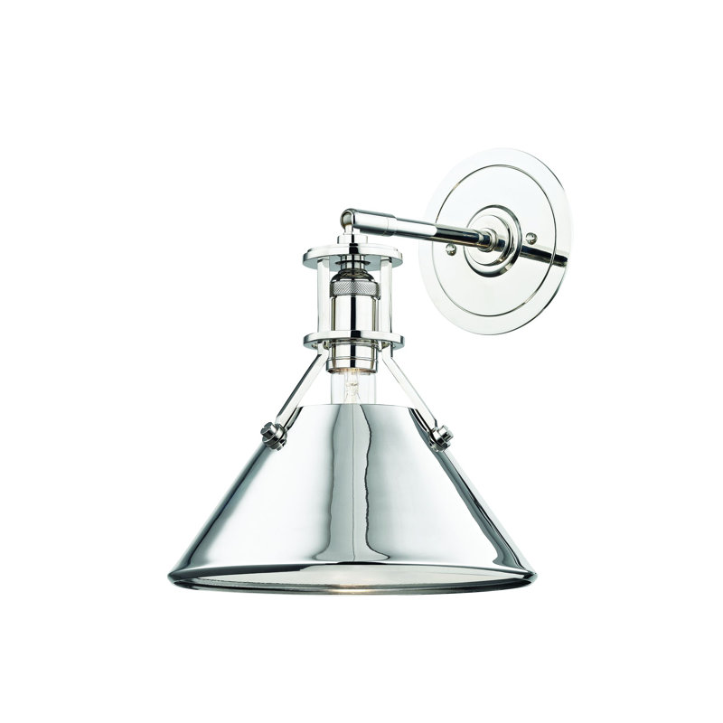 Painted No.2 Wall Sconce by Mark D. Sikes, Polished Nickel, Polished Nickel