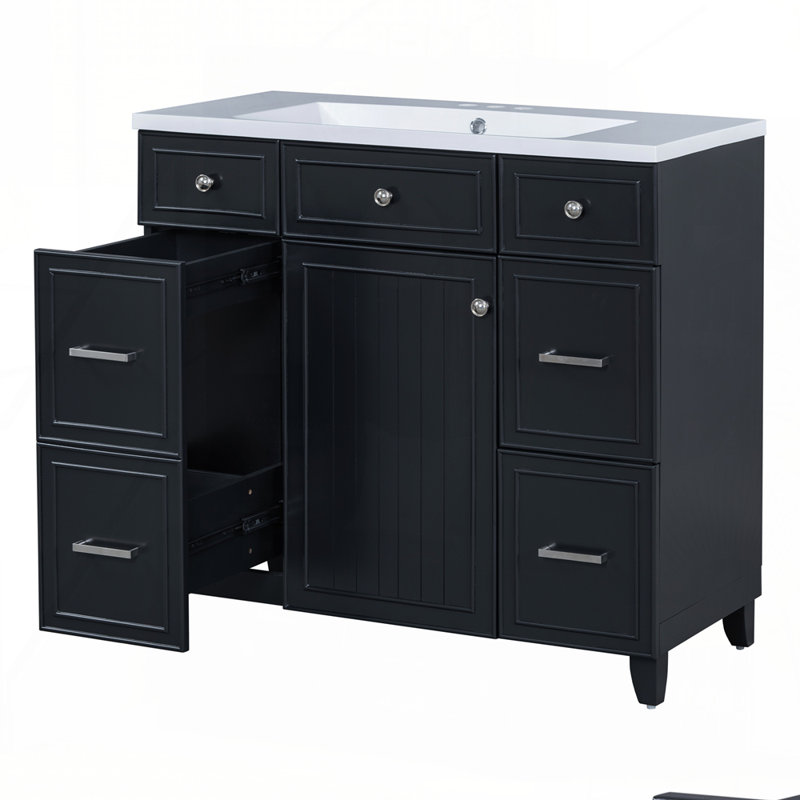 Meuble-lavabo 36 po avec lavabo en résine