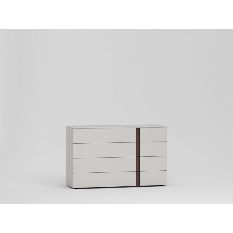 Terry Solid Wood 120cm W 4 - Drawer Chest of Drawers, White