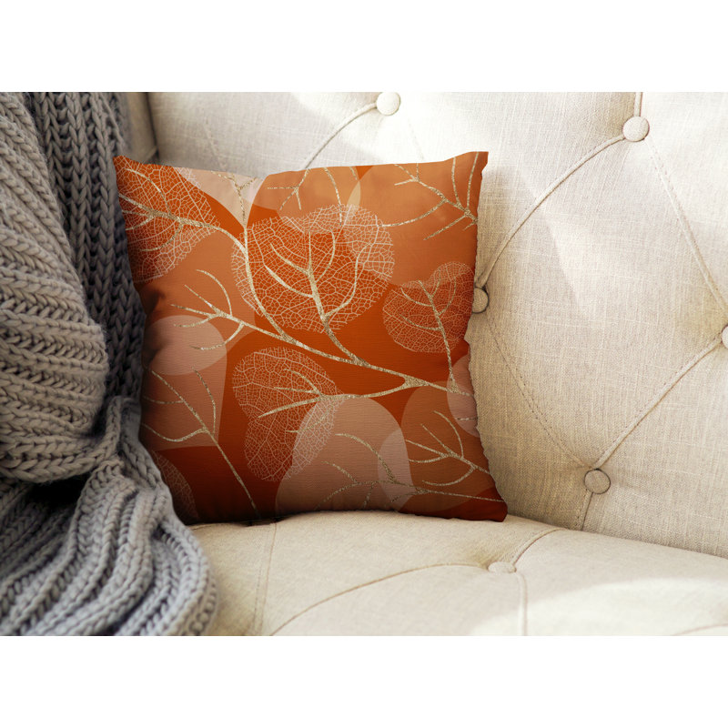 Coussin décoratif intérieur / extérieur Baka Leafs, H 15 po x l 15 po, H 15 po x l 15 po