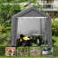 Karima 8 ft. W x 12 ft. D Galvanised Pipe Apex Tool Shed