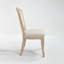 Chaise rembourrée avec pieds en bois