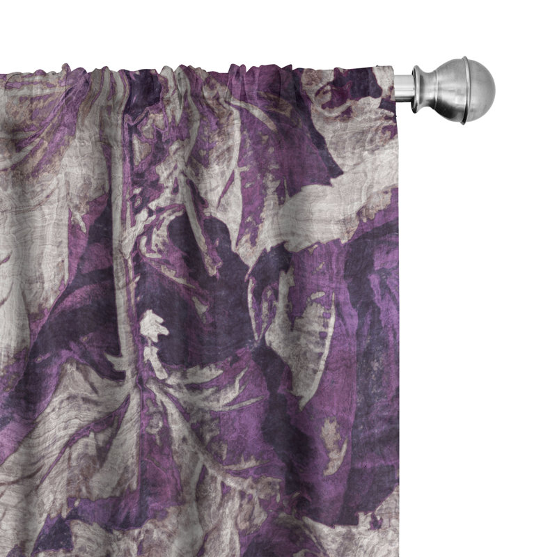 Asteria Semi Sheer Curtain Pair, 28" W x 63" L