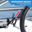 Remorque de vélo et poussette pour chien pliable 2 en 1 Aobei bleue pour chien moyen ou grand avec rideau imperméable-75197105