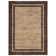Modern Bordered Area Rug Washable Rug for Living Room, Neutral Minimalist Carpet, Soft Thin Low Pile Non Shedding Floor Covering, Indoor Foldable Non Slip Mat for Bedroom