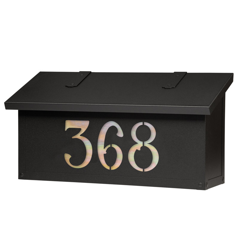 Boîte aux lettres murale classic, Oui, Noir texturé
