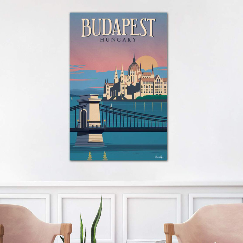 Budapest - Wrapped Canvas Print, 101.6cm H x 66.04cm W x 3.81cm D