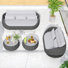 Outdoor Patio Hand-woven Rope Powder-coated Aluminum Sofa With 2 Coffee Table