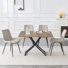5-piece Transitional Style Rectangular Dining Table Set, Expandable Folding Kitchen Table
