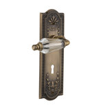 Meadows Plate with Decorative Keyhole and Passage (Hall & Closet) with Parlour Lever