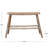 Hand-Woven Rattan Console Table with Shelf