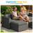 5-Piece Patio Conversation Sets with Cushions-897605318