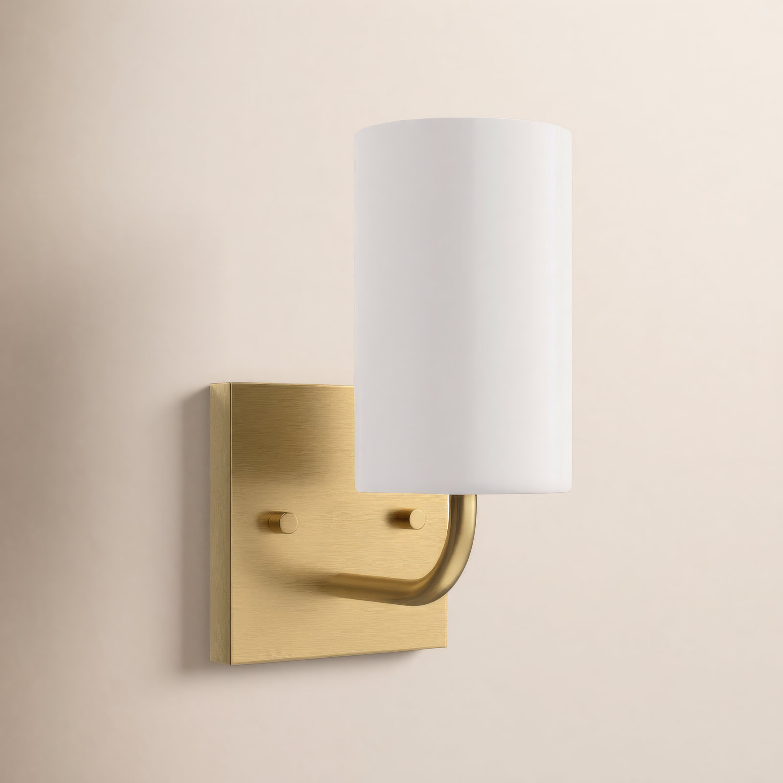 Single Dimmable Vanity Light, Satin Bronze, Yes