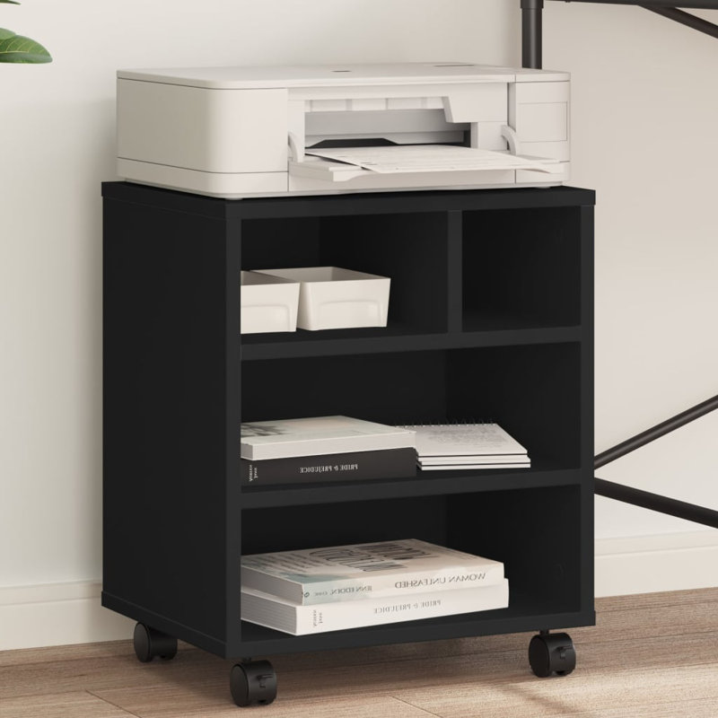 48cm H x 41cm W Printer Stand, Black