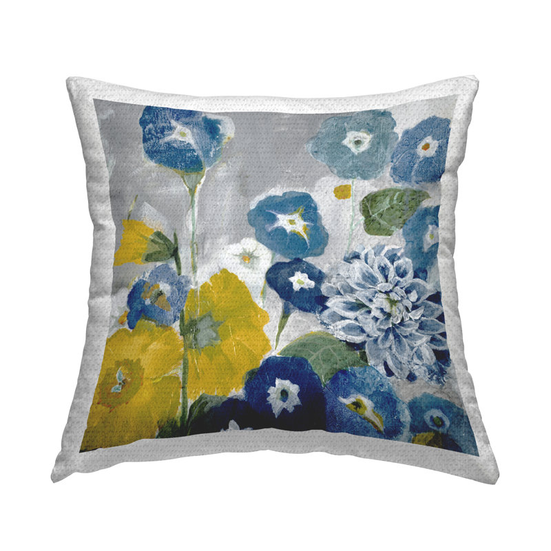 Floral Outdoor Throw Pillow