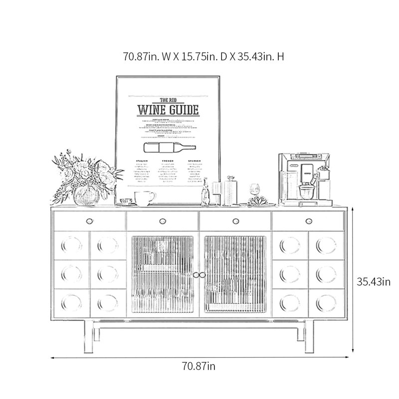 Buffet Retro Minimalist