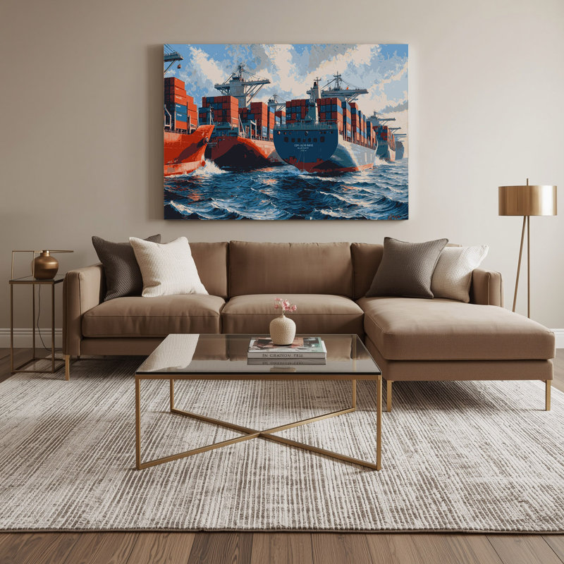 Art sur toile gris, H 11 po x l 14 po