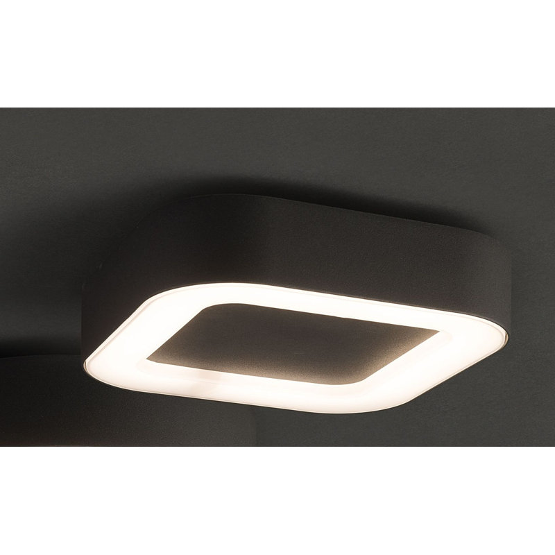 Gully Black LED Outdoor Flush Mount