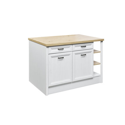 Allensby 130 cm W Kitchen Island with Top