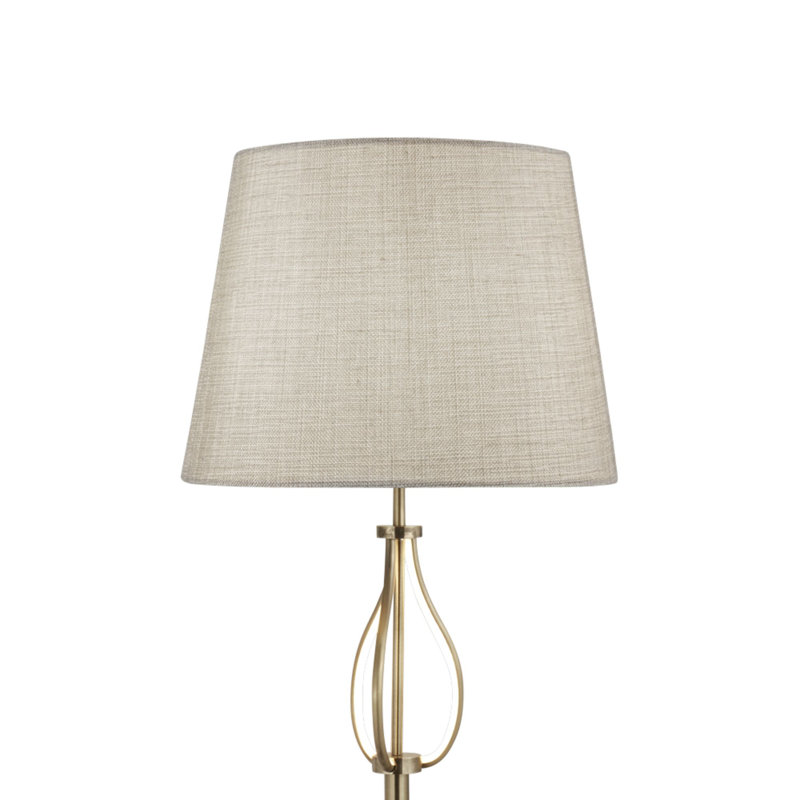 Almond 152cm Chrome Traditional Floor Lamp