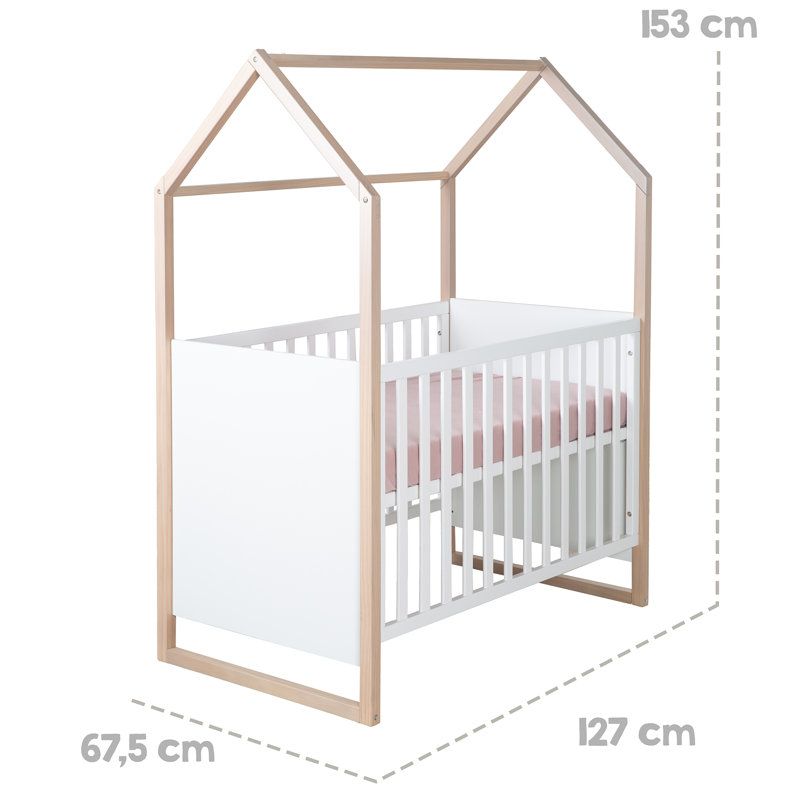 Hausbett Mit Beistellfunktion 60X120cm Cabane