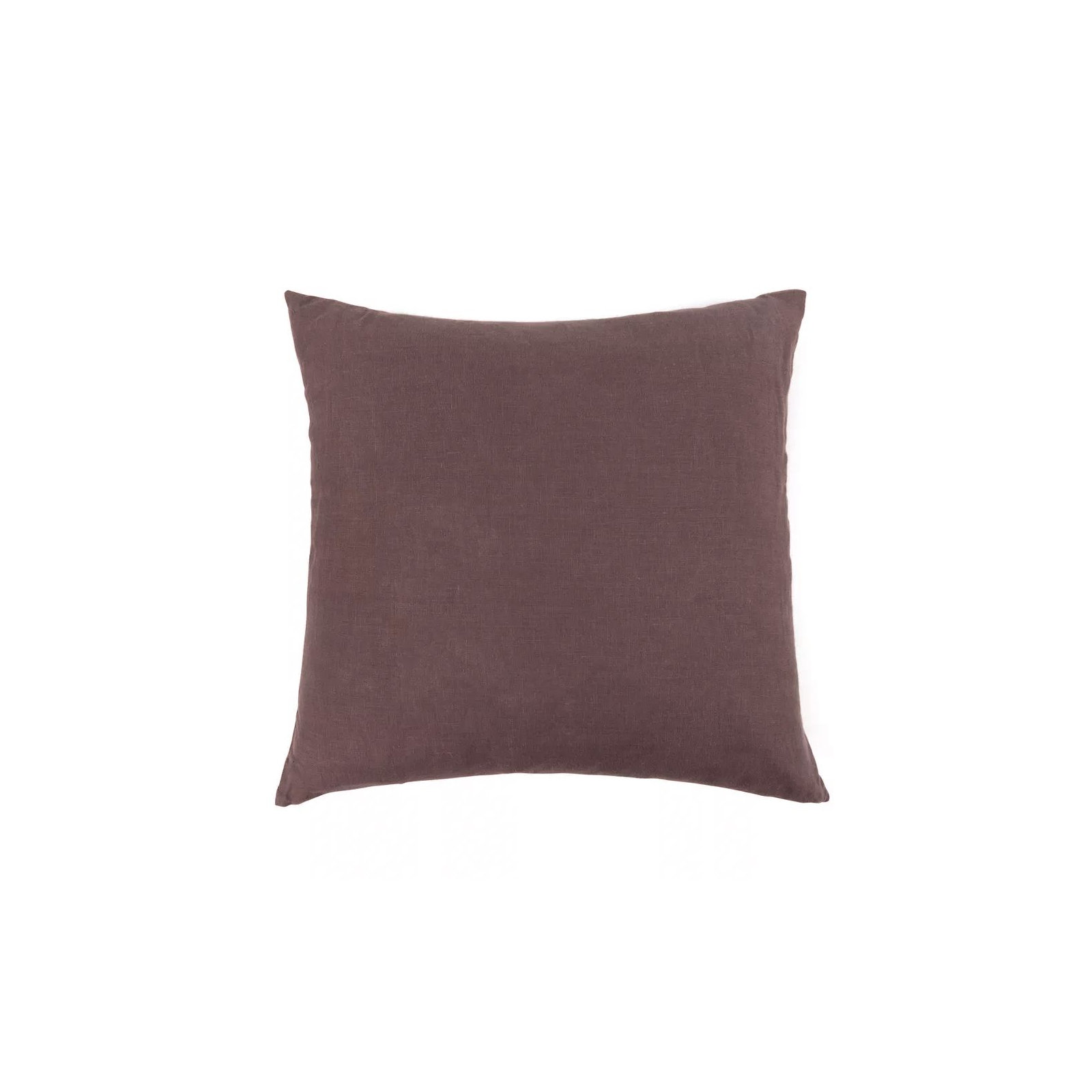 100% French Linen Pillow Sham, Clove, Square 20", Pillow Cover Only - No Insert