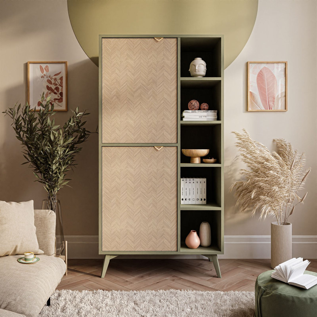 Daking 160cm H x 80cm W Standard Bookcase