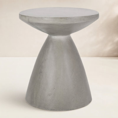 Sayle 18" Stone/Concrete Outdoor Side Table
