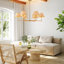  Lustre 6 lumières à la main Boho 