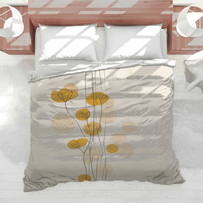 Floral Bedding Abstract Comforter Minimalist