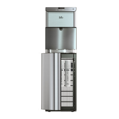 Brio Stainless Steel Free Standing Bottleless Electric Water Cooler Water Dispenser with Hot and Cold Hot, Cold, and Room Cold and Room Temperature Options