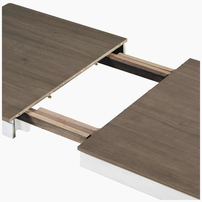 Ensemble de table et de chaises 7 pièces avec rallonge Ail, ensemble de salle à manger, ensemble de table à manger, Brun