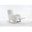 Chaise berçante en tissu avec repose-pieds Teddy-199263670