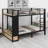 Metal Bunk Bed For Teens With Storage Shelves ,Drawers And Pegboard-1919693255