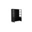 Henry Metal Tall Cabinet Black